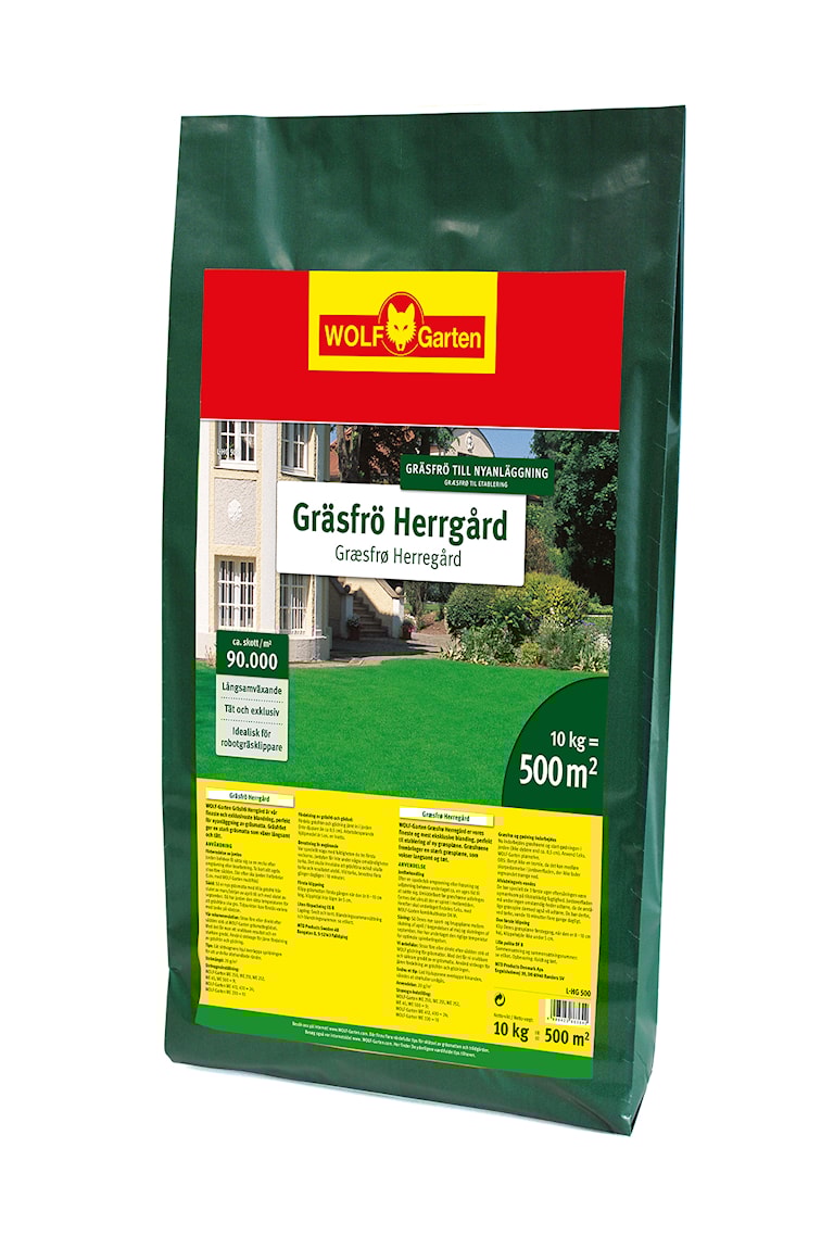 WOLF-Garten L-HG 500 Gräsfrö Herrgård 500 m² - Köp på Maskinklippet.se